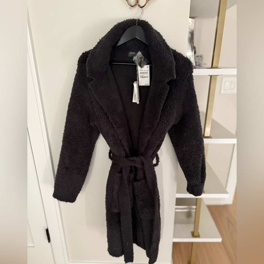 Saks Fifth Ave Charcoal Teddy Coat